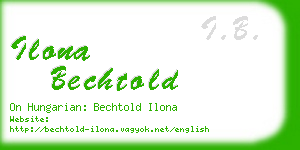 ilona bechtold business card